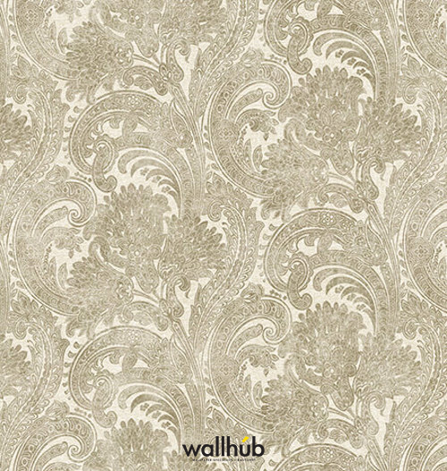 Wallhub Indigo - Classic Paisley Wallpaper 05