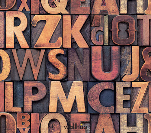 Wallhub Indigo - Modern Typography Wallpaper 07