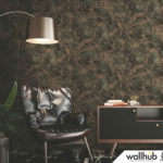 Wallhub Indigo - Oxidised Marble Wallpaper 00