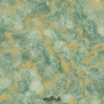Wallhub Indigo - Oxidised Marble Wallpaper 02