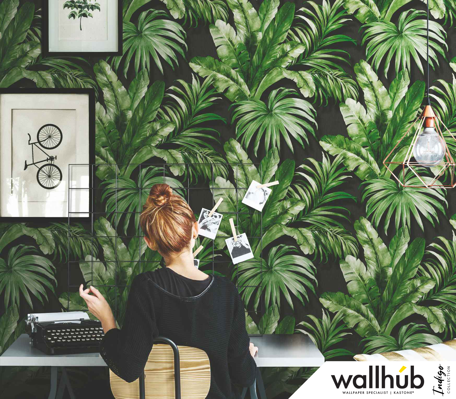 Wallhub Indigo - Palm Tropics Wallpaper 00