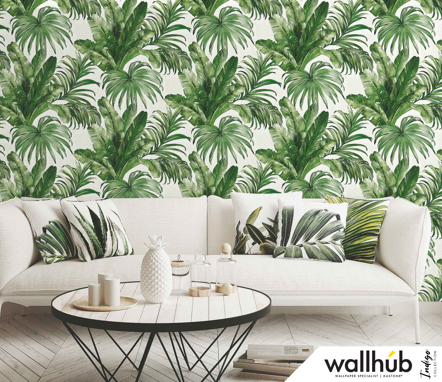 Wallhub Indigo - Palm Tropics Wallpaper 01