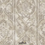 Wallhub Indigo - Panel Leaves Ornament Wallpaper 04
