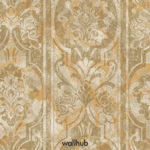 Wallhub Indigo - Panel Leaves Ornament Wallpaper 07