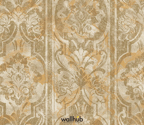 Wallhub Indigo - Panel Leaves Ornament Wallpaper 07