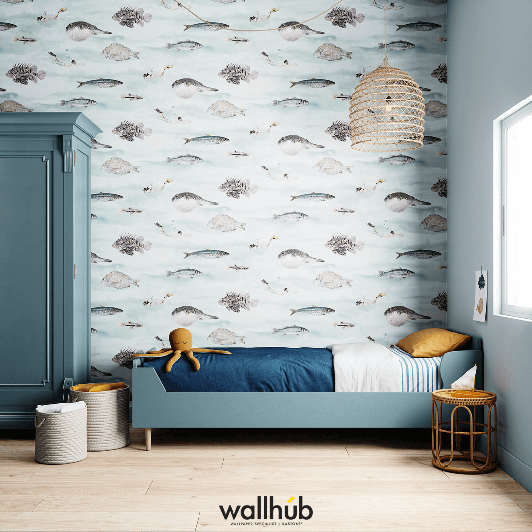 [Wallhub x Sian Zeng] Classic Fish - Blue Green