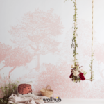 [Wallhub x Sian Zeng] Classic Hua Trees Mural - Pink