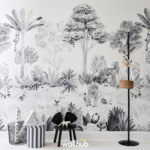 [Wallhub x Sian Zeng] Classic Jungle Mural - Grey