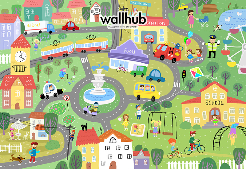 Wallhub Nursery Children Wallpaper-CH197