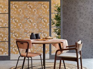Wallpaper to separate living spaces