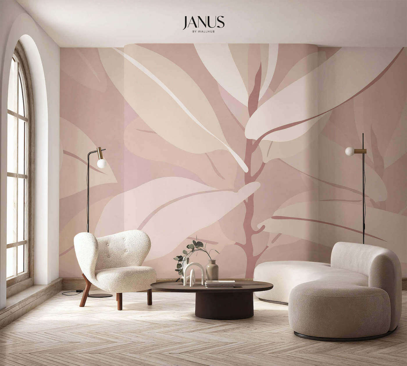 Wallhub Janus Mural Wallpaper - Argan