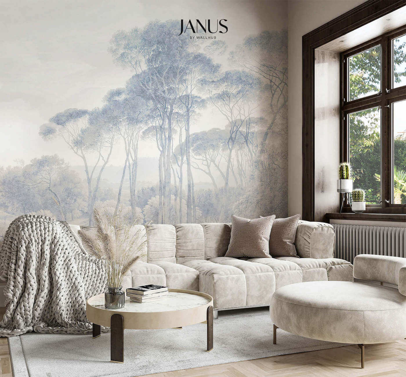 Wallhub Janus Mural Wallpaper - Borghese