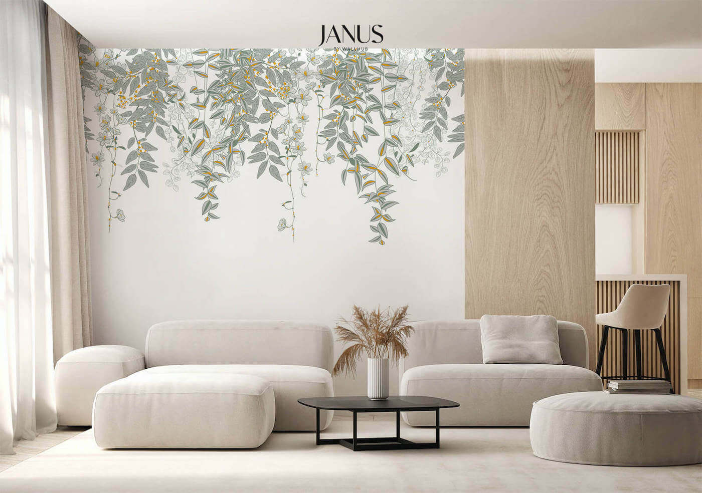 Wallhub Janus Mural Wallpaper - Canora Vines