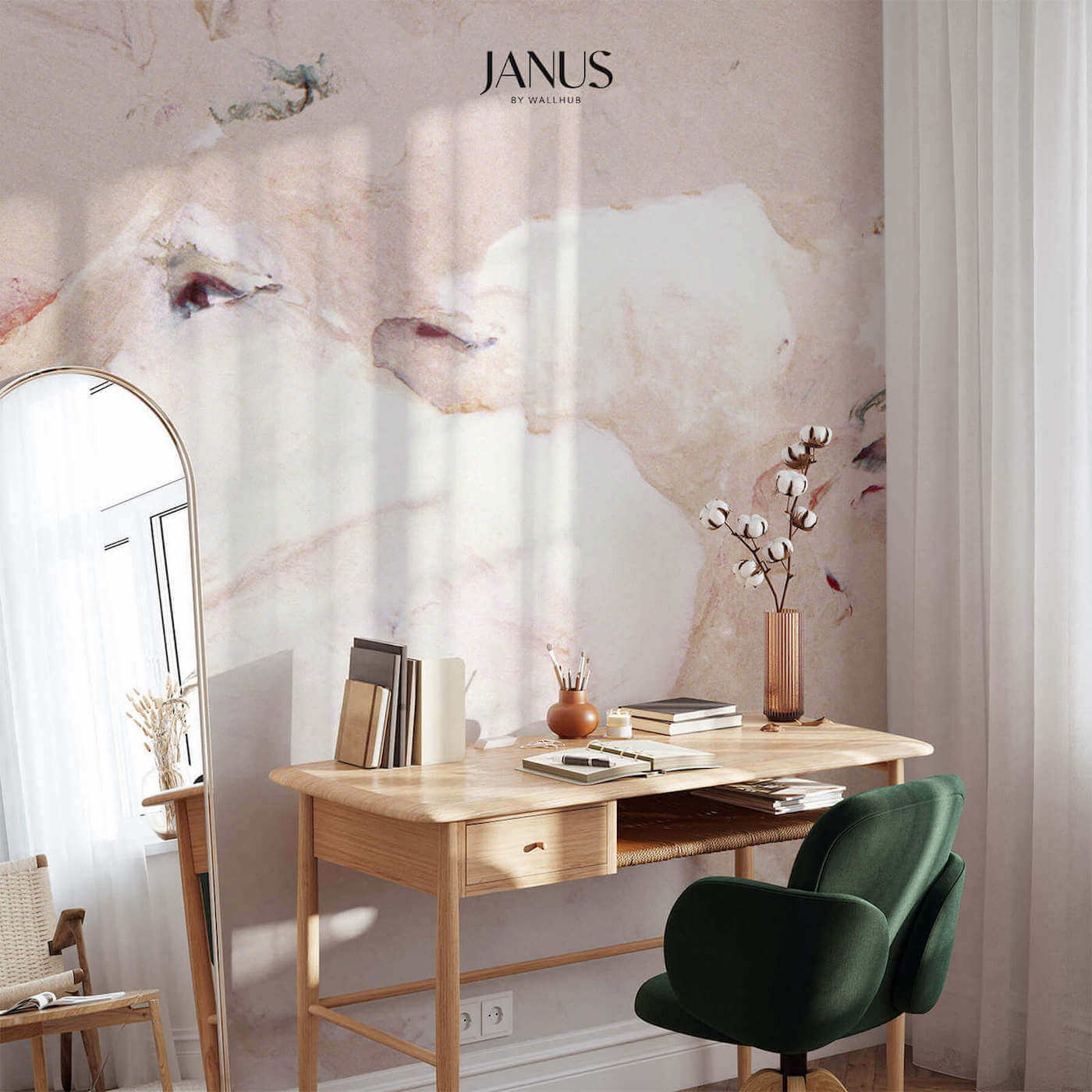 Wallhub Janus Mural Wallpaper - Ember