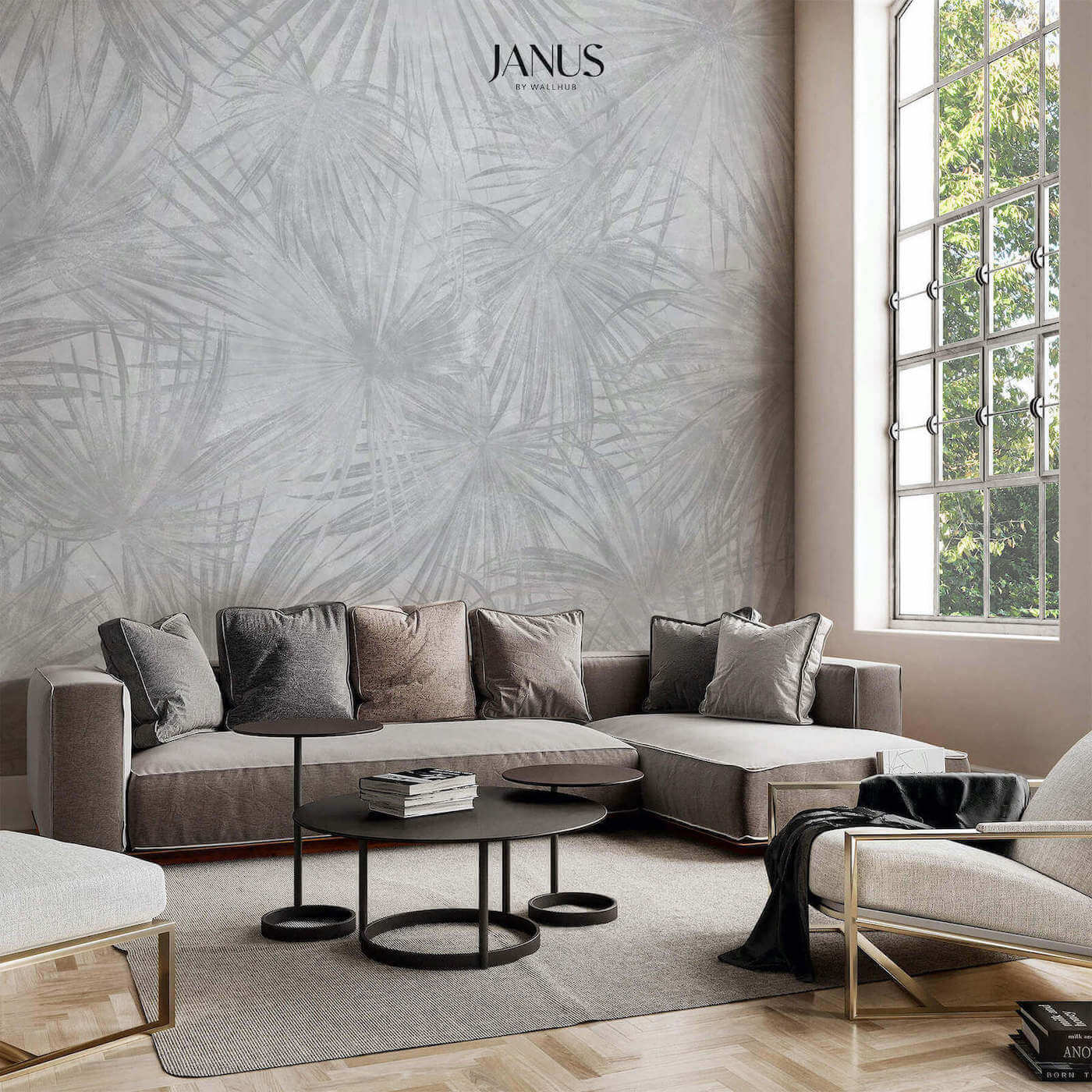 Wallhub Janus Mural Wallpaper - Exotica