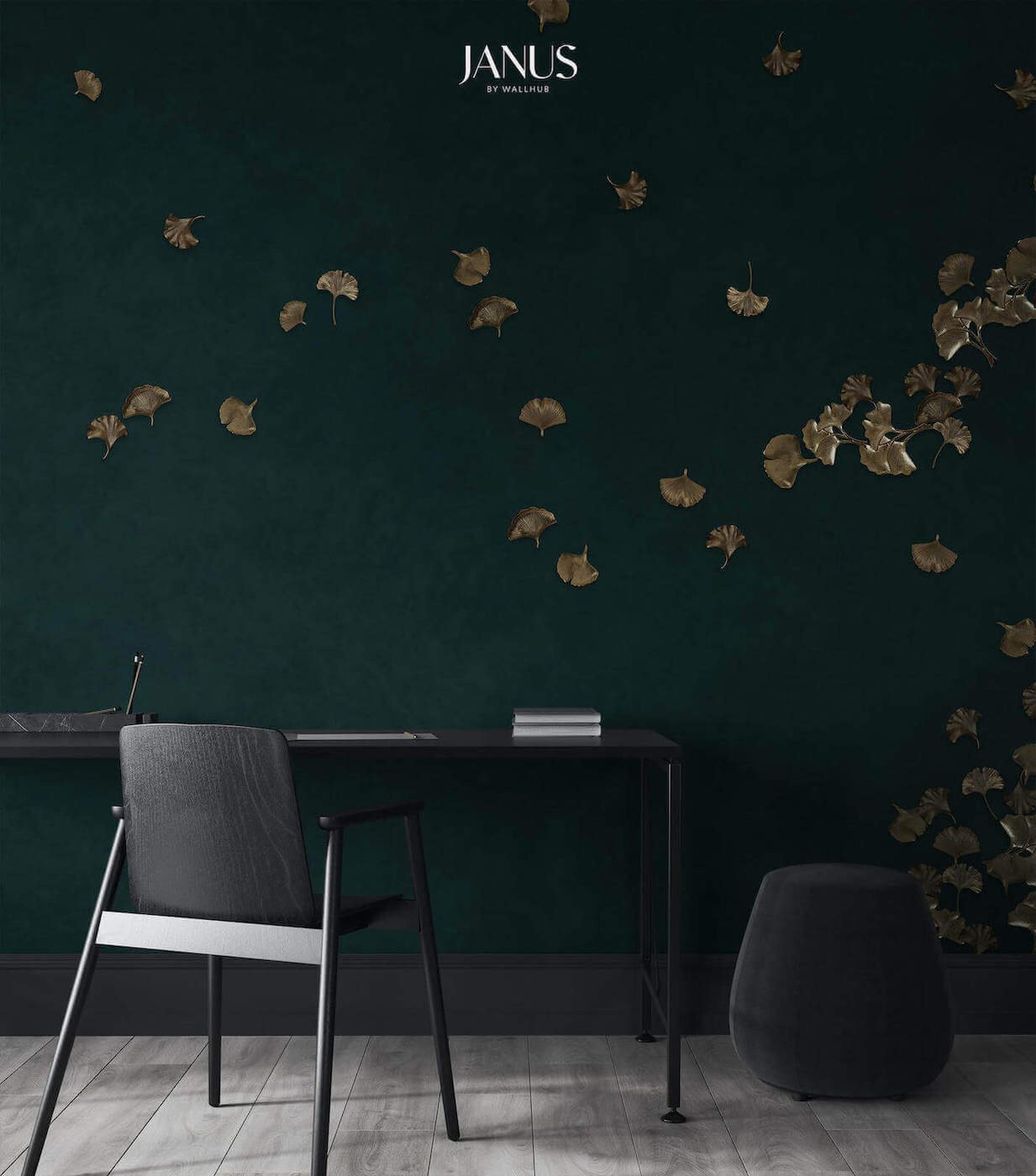 Wallhub Janus Mural Wallpaper - Ginkgo