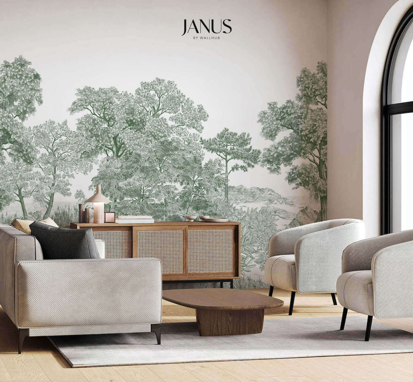 Wallhub Janus Mural Wallpaper - Giselle