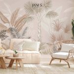 Wallhub Janus Mural Wallpaper - Lumi Palm