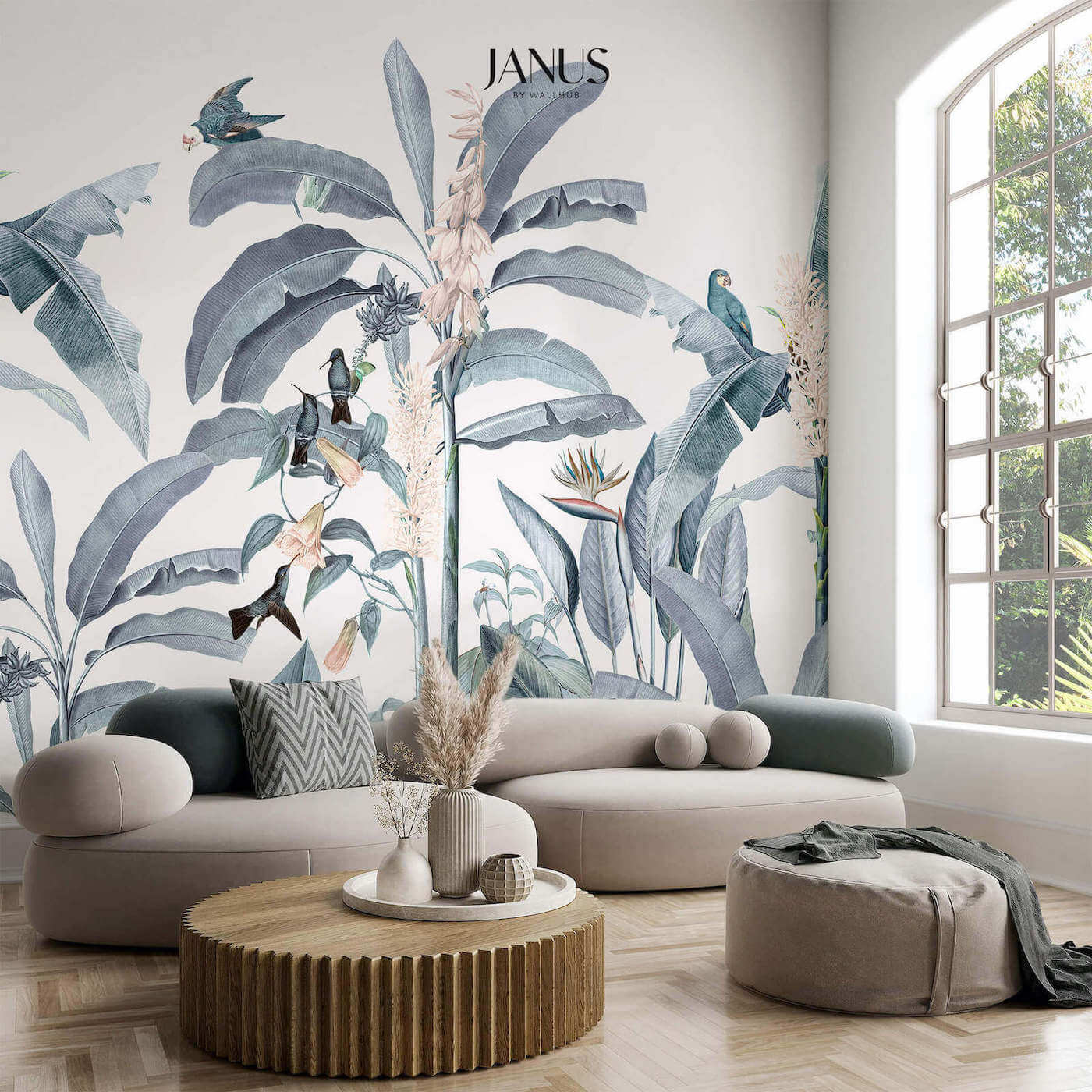 Wallhub Janus Mural Wallpaper - Paradiso