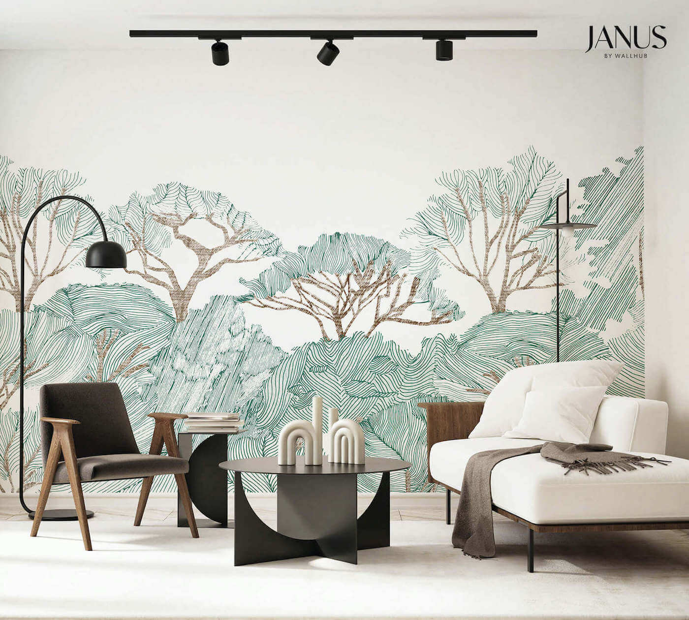 Wallhub Janus Mural Wallpaper - Rooted