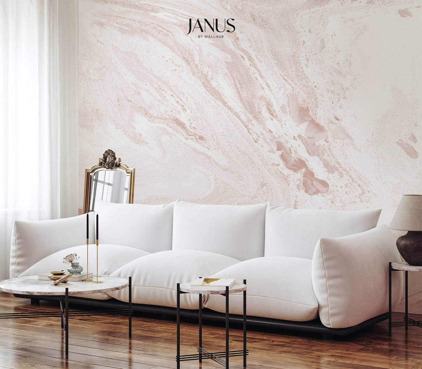 Wallhub Janus Mural Wallpaper - Rose Poet