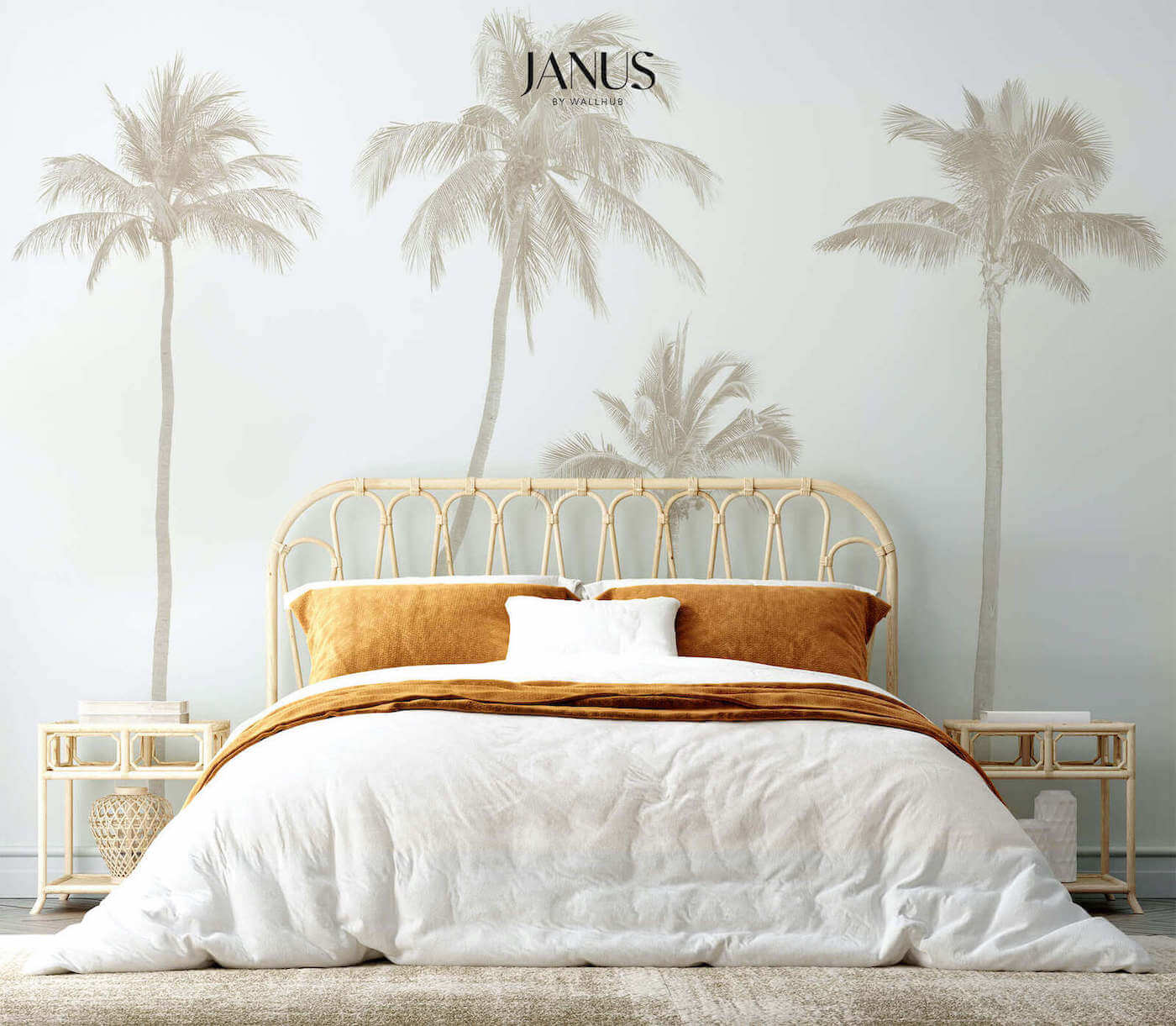 Wallhub Janus Mural Wallpaper - Salt Palm