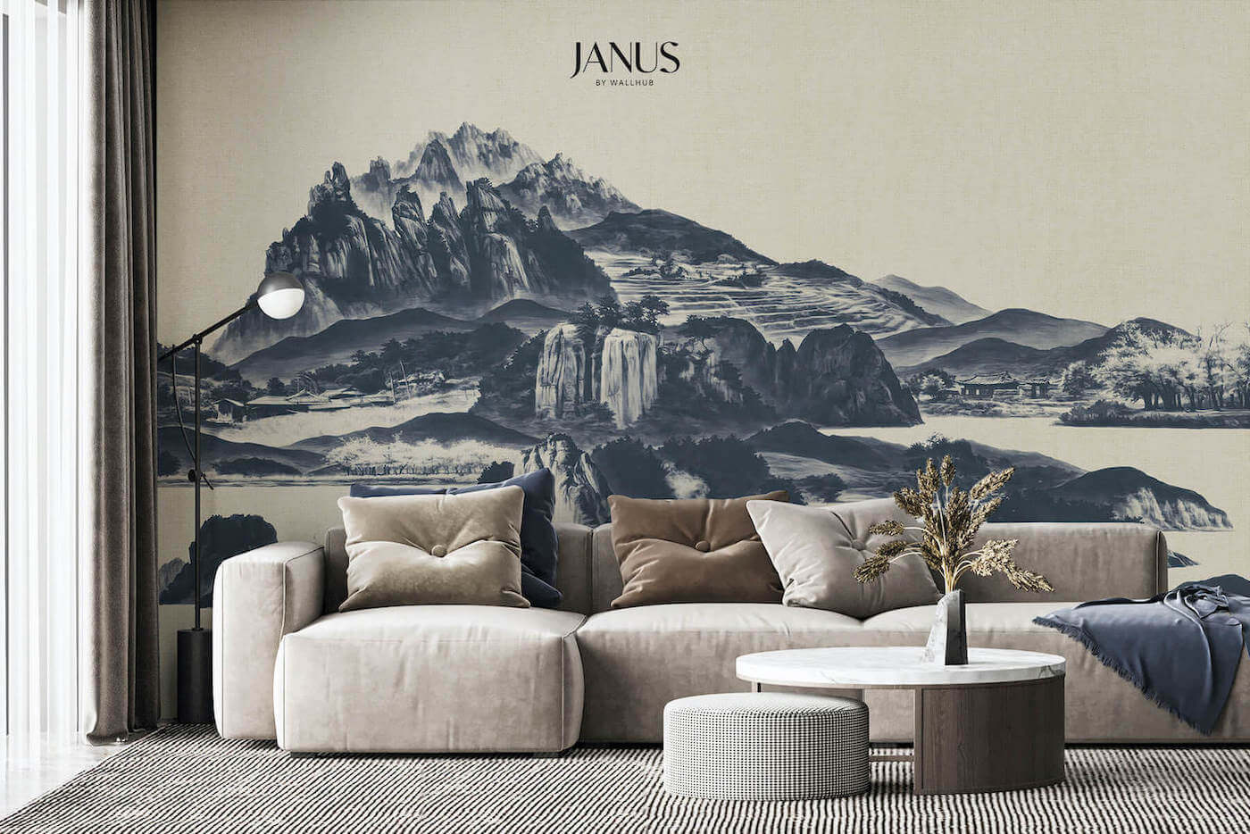 Wallhub Janus Mural Wallpaper - Shangri-La