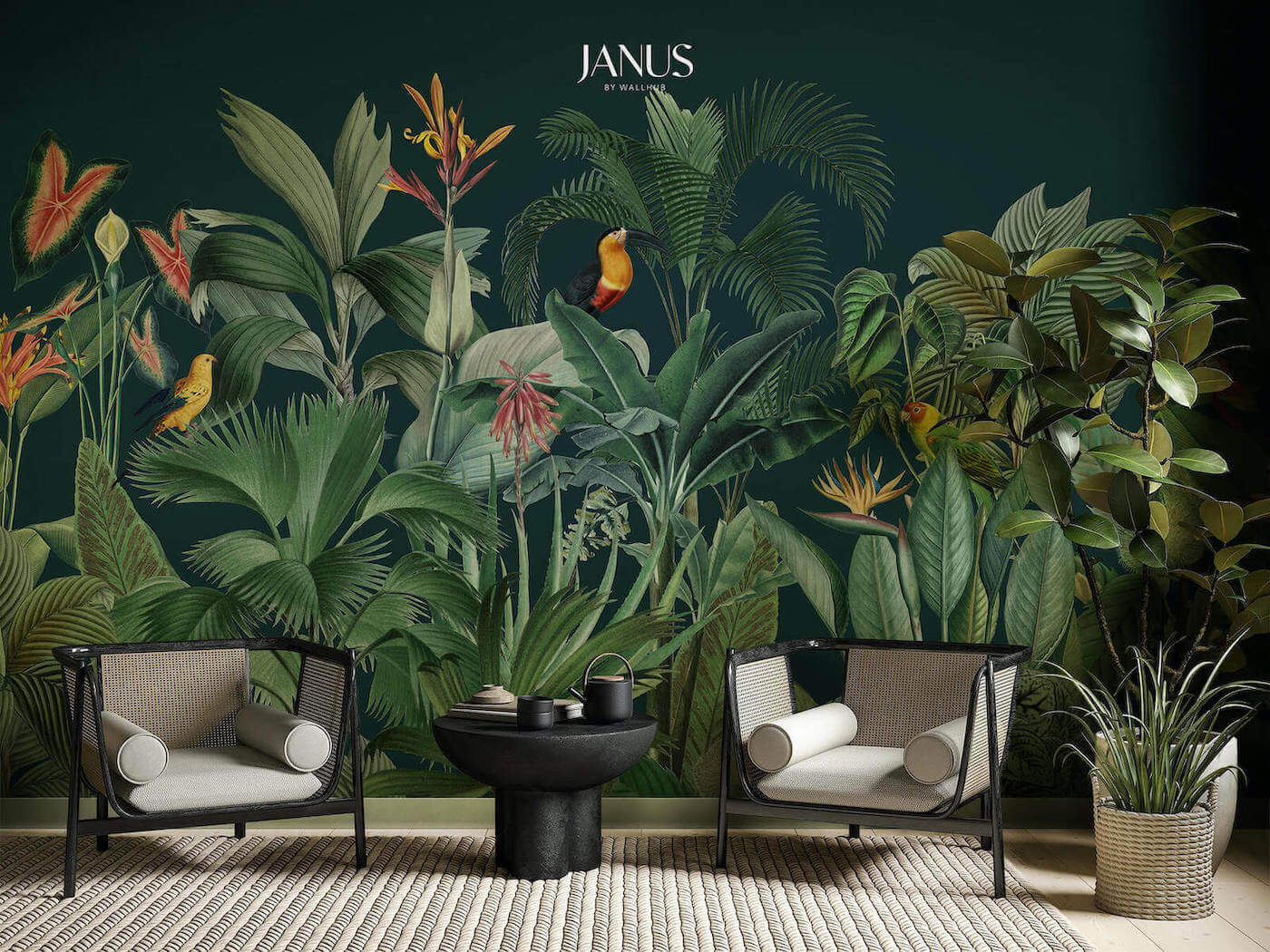 Wallhub Janus Mural Wallpaper - Soiree Island