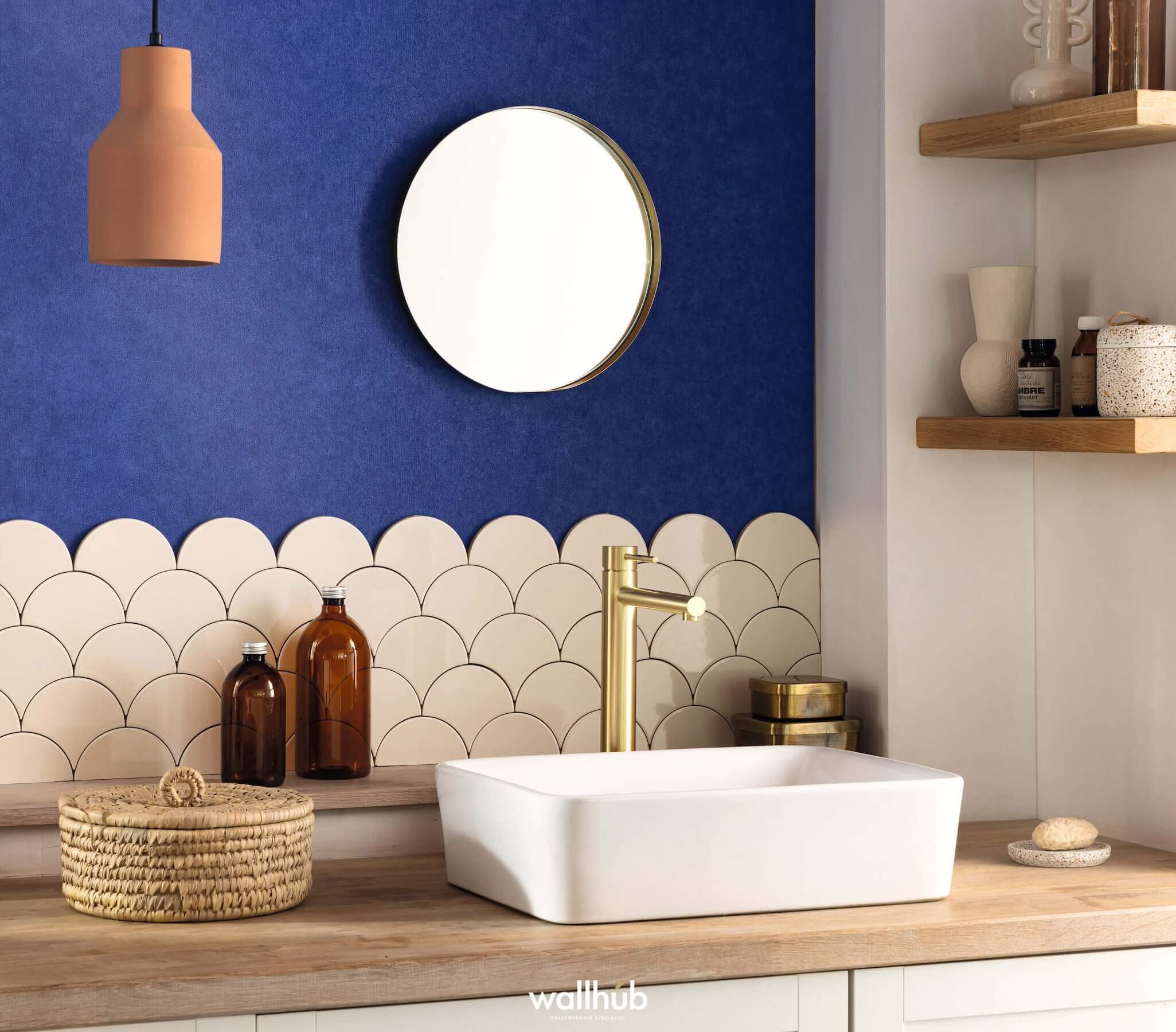 Wallhub Caselio Ceramique_UNI_BLEU_PORCELAINE_105246644