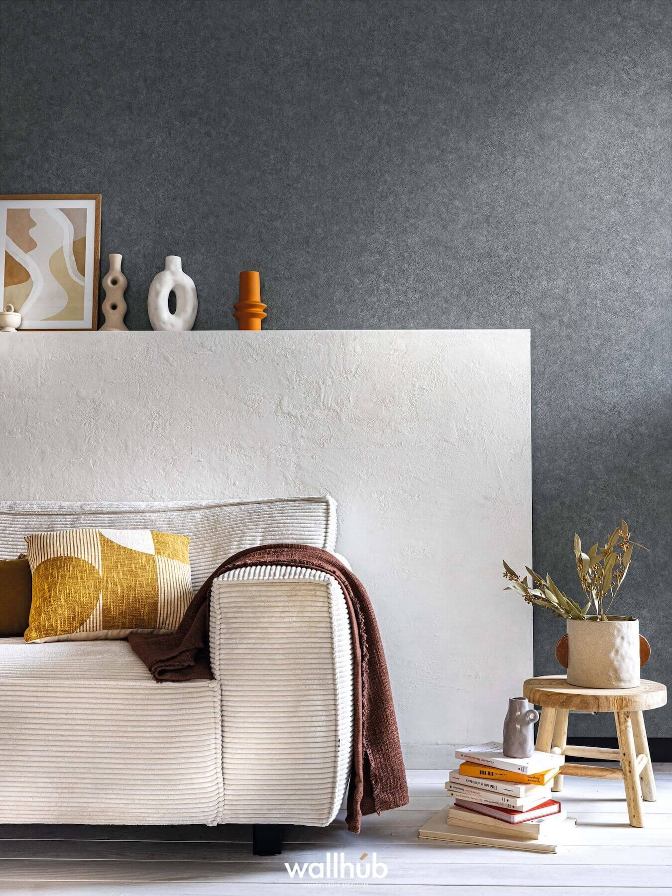 Wallhub Caselio Ceramique_UNI_GRIS_ARDOISE_105249420