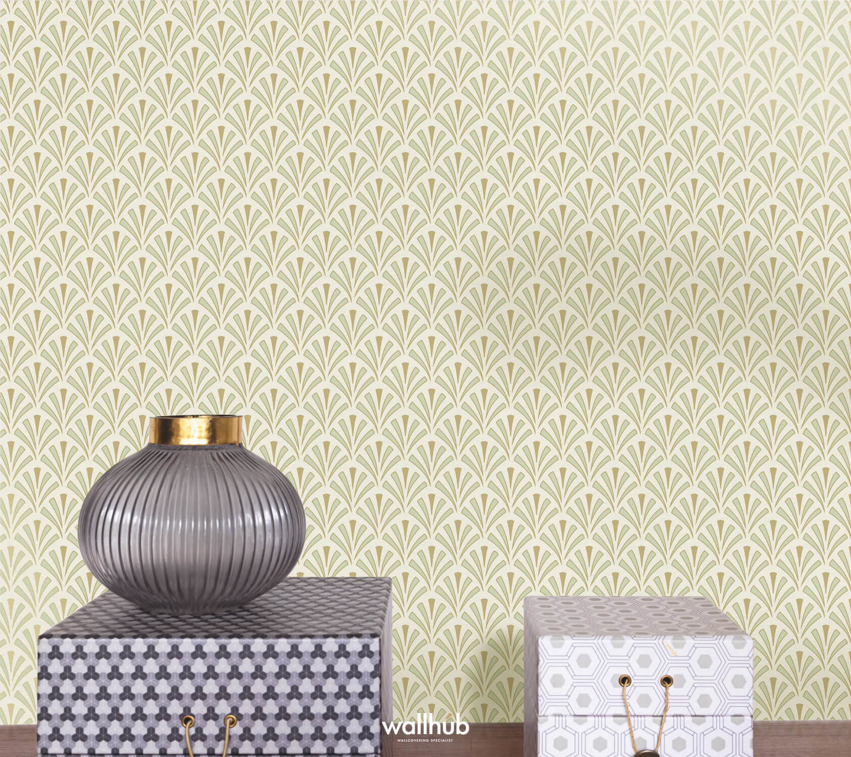 Wallhub Caselio Elegance_ABUNDANCE_VERT_AMANDE_DORE_105307026