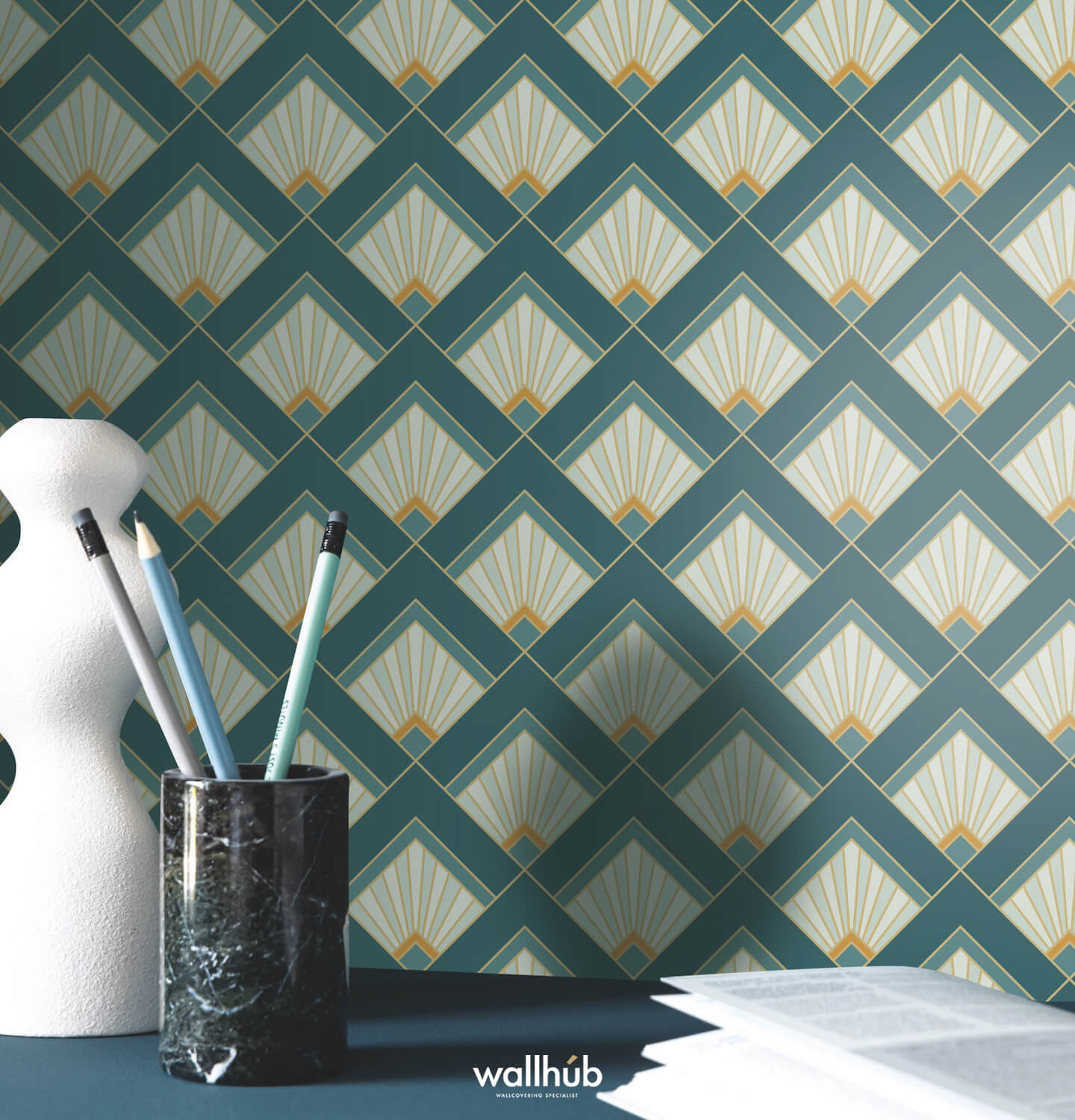 Wallhub Caselio Elegance_EFFERVESCENCE_BLEU_CANARD_DORE_105316162