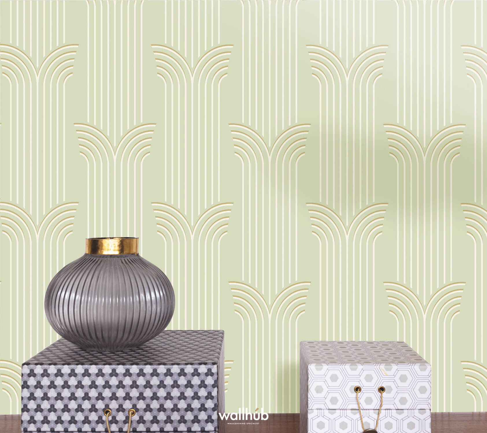 Wallhub Caselio Elegance_GLAMOUR_VERT_AMANDE_DORE_105297029