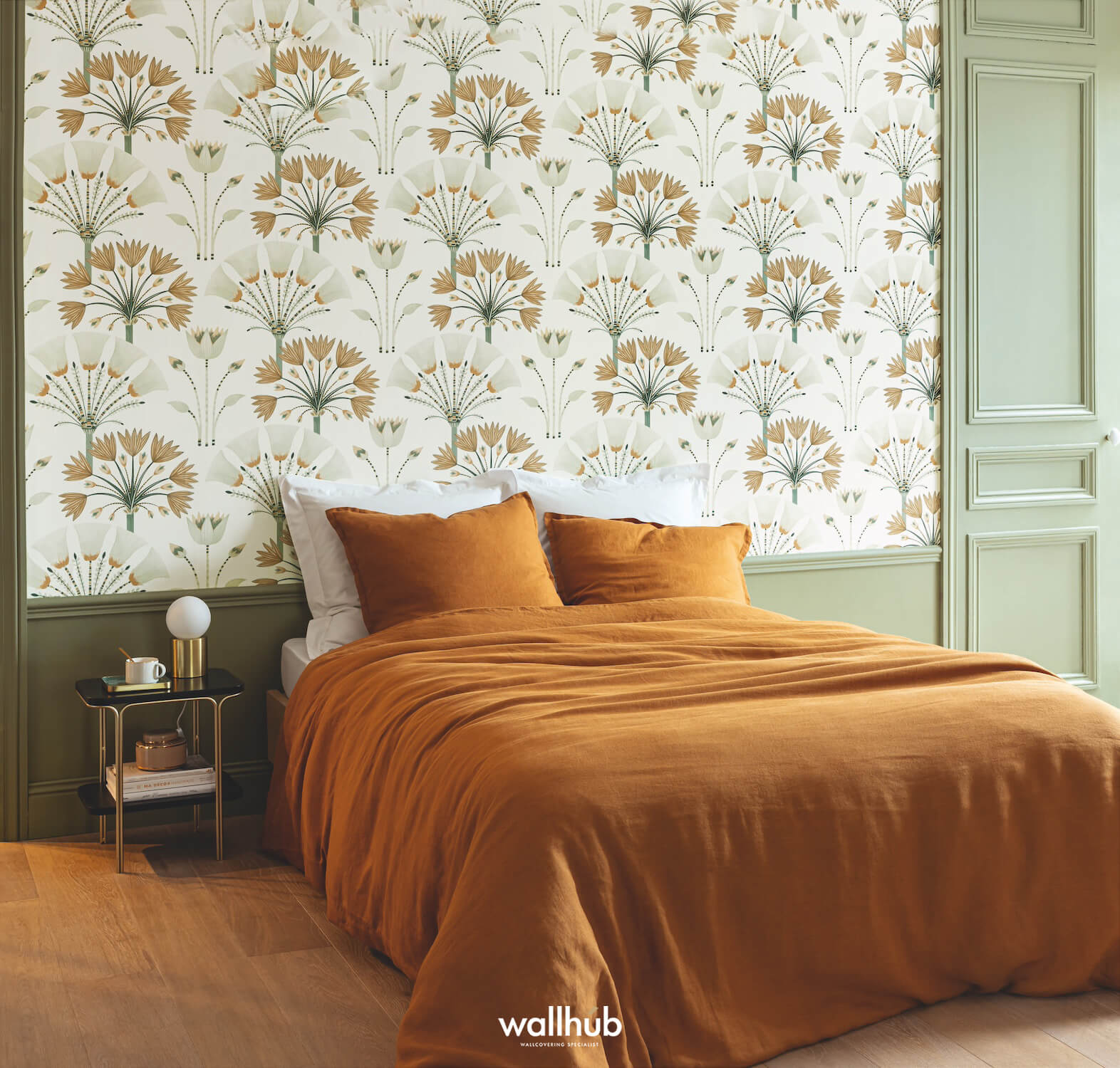 Wallhub Caselio Elegance_MAJESTIC_VERT_AMANDE_DORE_105277029