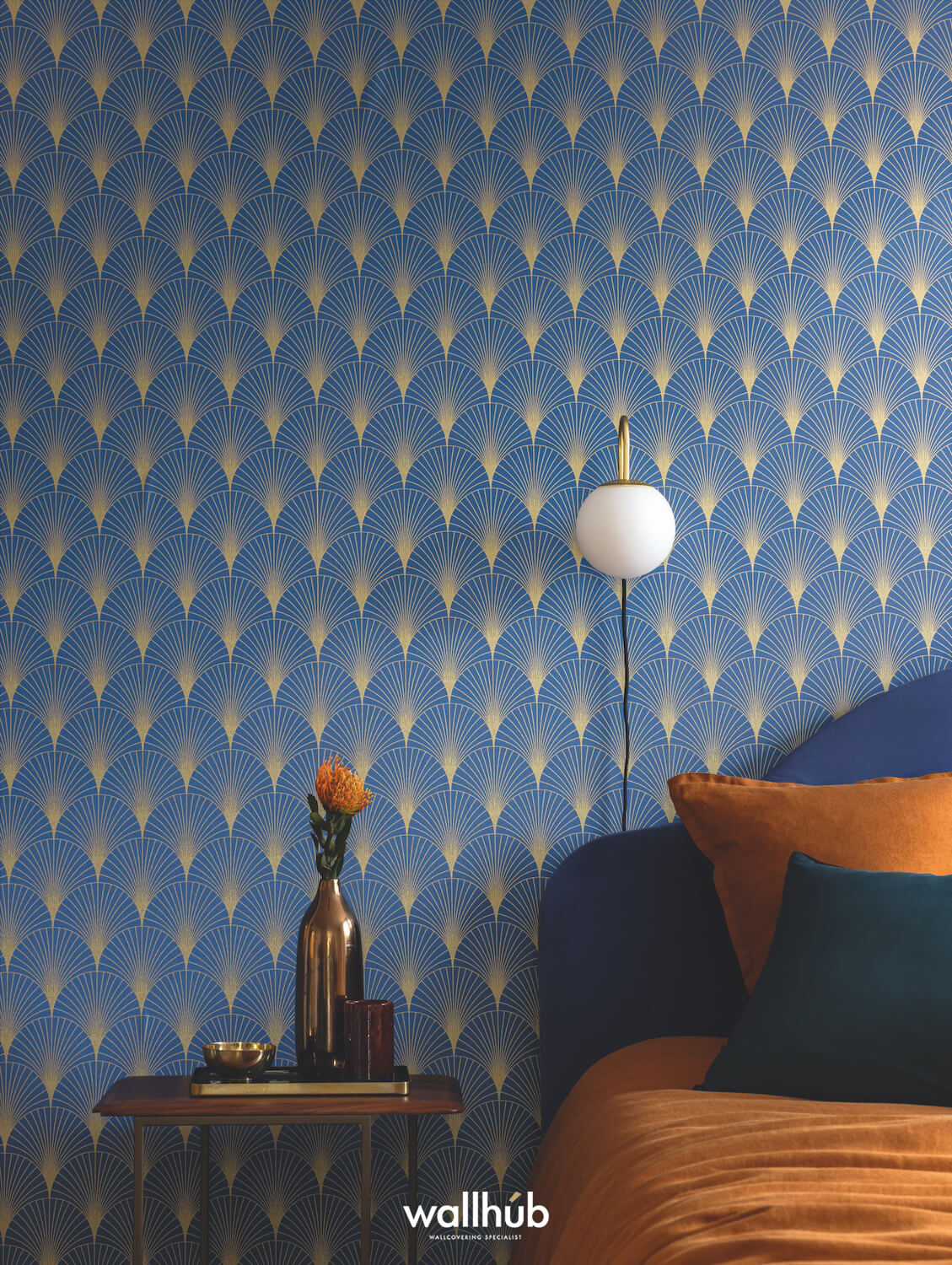 Wallhub Caselio Elegance_PROSPERITY_BLEU_OUTRE_MER_DORE_105266021