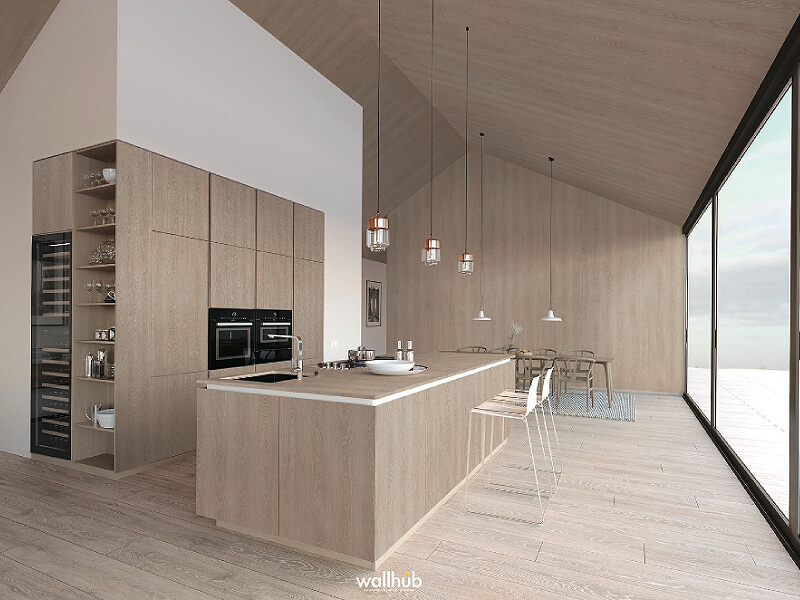 Photo inspiration: Picture Idea: How To Effectively Use Wallpaper To Accentuate High Ceilings