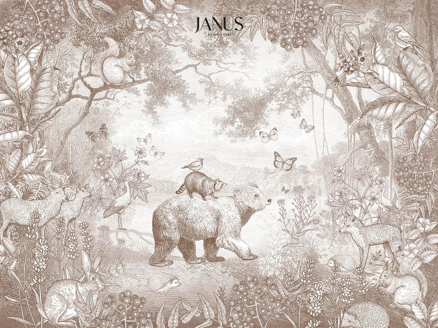 Wallhub-Janus-Mural-Wallpaper-Bear--Friends