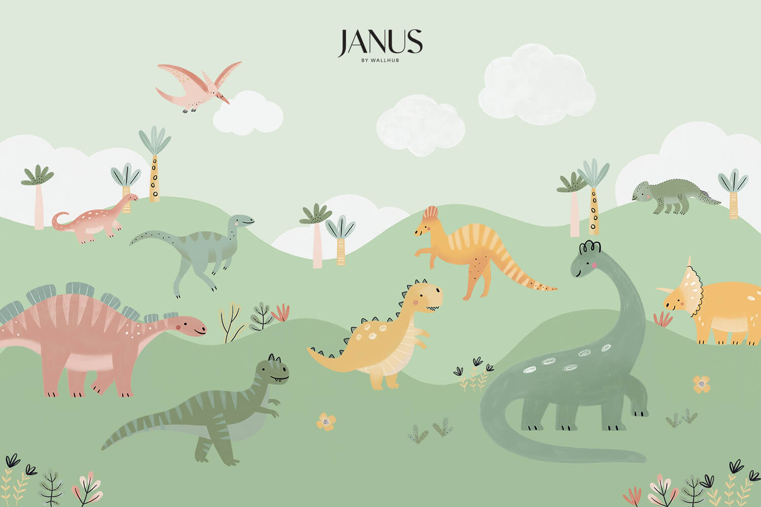 Wallhub-Janus-Mural-Wallpaper-Dear-Dinosaurs