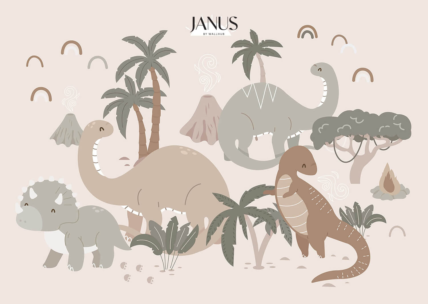 Wallhub-Janus-Mural-Wallpaper-Dino-Parade