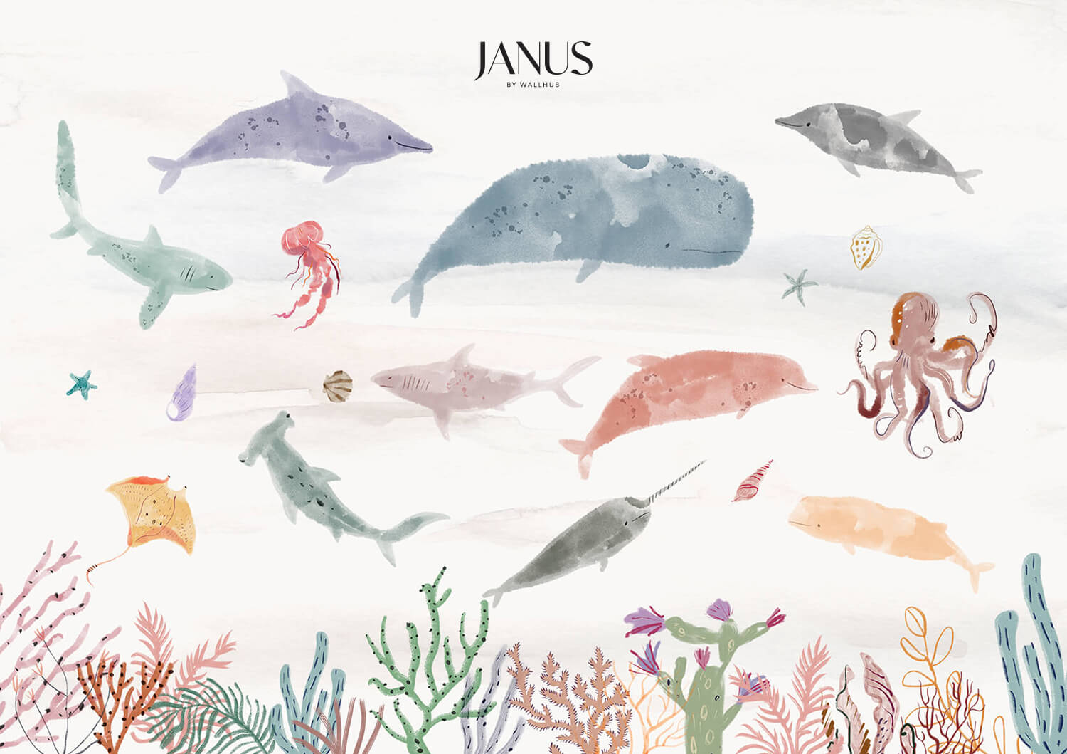 Wallhub-Janus-Mural-Wallpaper-Sea-Creatures